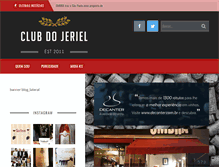 Tablet Screenshot of clubdojeriel.com.br